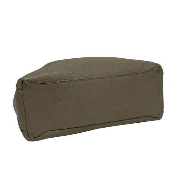 FURLA - Gray Beige Leather Handbag - Picture 4 of 10